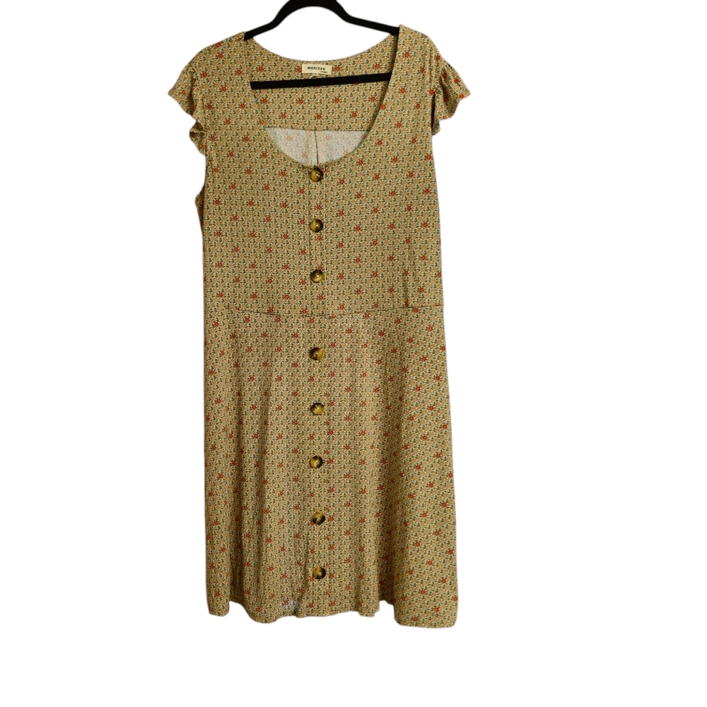 MONTEAU WOMAN'S STYLISH SUMMER PRINT DRESS SIZE 3X